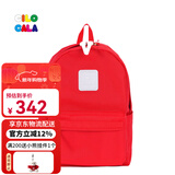 CILOCALA双肩包女M+号登山包校园电脑包大容量旅行包上班出游背包帆布书包 TOMATO-番茄M+中号