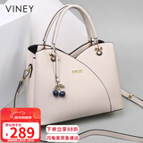 viney牛皮包包女包手提妈妈包中年斜挎单肩包生日新年礼物送女生女友