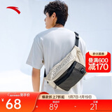 安踏运动潮流斜挎包情侣胸包休闲腰包男女学生通勤包时尚单肩包