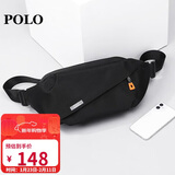 POLO胸包男士斜挎包大容量单肩包轻便iPad包运动腰包情人节礼物送男友