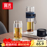 富光双层玻璃杯 泡茶杯茶水分离杯子 高硼硅玻璃水杯商务男女士290ML