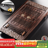 尚言坊简约实木茶盘高档轻奢家用办公功夫茶具套装大托盘沥水干泡茶台 5【高端款】祥云茶盘