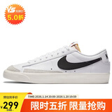 耐克NIKE板鞋男缓震经典BLAZER LOW '77休闲鞋DA6364-101白43