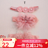 Auro Mesa宝宝头花婴儿发带花朵皇冠公主发饰儿童配饰礼盒满月百天周岁生日 T款