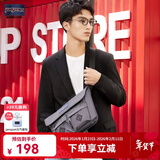 JANSPORT杰斯伯斜挎包通勤学校防泼水男女休闲 4QV5 7H6 浅灰色