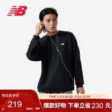 NEW BALANCE 卫衣男款简约休闲百搭运动套头衫MT41507 BK M 