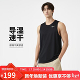 耐克NIKE运动背心男子速干凉爽DRI-FIT背心DV9814-010黑XXL