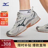 美津浓（MIZUNO）【SPEED 10S】春夏运动跑步鞋子男女速人鞋复古透气缓震跑鞋 09/浅雾灰/深灰 42.5 (275mm)