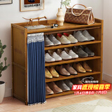 安尔雅鞋柜门口家用大鞋架子多功能收纳储物柜入户玄关柜 5层70cm