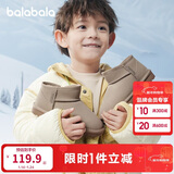 巴拉巴拉儿童雪地靴男童女童短靴加绒加厚棉靴2024新冬季靴子208424141213