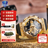 卡西欧（CASIO）【礼物】男表学生礼物黑金g-shock系列防水运动日韩石英 GM-110G-1A9小钢炮