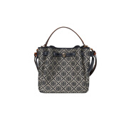 汤丽柏琦（Tory Burch）tb女包Romy T Monogram老花水桶包中号单肩斜挎手提包礼物新款