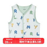 歌瑞家（greatfamily）儿童马甲 秋季新款女上装男童装马夹双面布两面穿乐友 字母【男童】 100