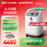 鱼跃(yuwell)6L升新国标医用制氧机制氧带雾化中重度缺氧助呼吸8F-6W