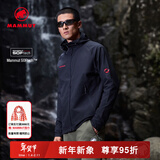 猛犸象（MAMMUT）【红标】Macun 2.0 男士户外防风防泼水连帽夹克外套软壳 黑色 S