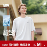 森马（Semir）[凉感抗菌吸湿速干]遮热短袖T恤男t25春夏新款印花109925100102
