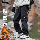JEEP SPIRIT吉普冲锋裤男士裤子男款秋冬季工装裤休闲裤直筒运动长裤