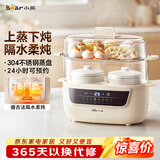 小熊（Bear）电炖锅 电炖盅 炖汤盅电炖锅 煲汤锅炖汤锅 隔水炖 婴儿煮粥锅熬粥燕窝炖盅小型1-2人DDZ-H10H6 1L