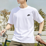 耐克（NIKE）男士短袖夏季 2026新款运动服健身圆领T恤针织休闲跑步体恤衫半袖 AR4999-101/热推款 L 【175】体重130~150斤左右