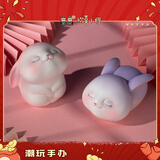 欢喜小将欢喜兔 潮玩艺术品 兔子手办玩具创意桌面摆件 装饰摆件伴手礼物 欢喜兔套装