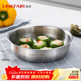 凌丰304不锈钢餐盘子菜碟家用菜盘家用圆盘加厚碟子骨碟菜盆 菜碟-内径14cm