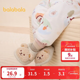 巴拉巴拉balaOne宝宝地板袜防滑点胶冬加绒婴幼儿保暖袜学步209425172203