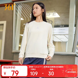361°卫衣女士秋冬季运动休闲舒适宽松圆领长袖套头上衣662334801D-1