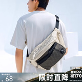 安踏腰包男女通用休闲跑步轻便简约斜挎包多功能工具包单肩运动包 【店长推荐】卡其色-2 均码