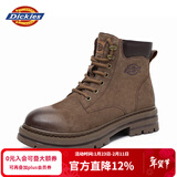 Dickies男士马丁靴高帮时尚男靴工装靴情侣靴男 咖色 40-男女款