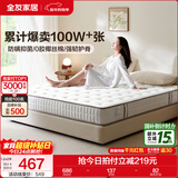 全友家居天然椰棕独立弹簧床垫席梦思床垫子1.8x2米乳胶床垫软硬适中 【小薄垫 | 高箱床标配】床垫（15cm厚） 1.5x2米