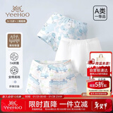 英氏（YEEHOO）【7A抑菌】单向导湿儿童内裤女童内裤纯棉宝宝平角内裤3-6岁