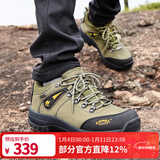 骆驼（CAMEL）户外登山鞋男防滑耐磨减震徒步鞋牛皮鞋冬季低帮男士潮流运动男鞋 A632026015，军绿，男 40