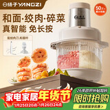 扬子（YANGZI）绞肉机家用绞馅机多功能料理机和面机打泥机智能纯铜电机6叶钢刀和面一体机【抖音同款】5升 J-015