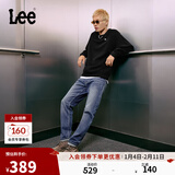 Lee726舒适直筒丹宁复古水洗蓝色男牛仔裤休闲潮流