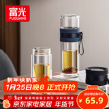 富光双层玻璃杯 泡茶杯茶水分离杯子 高硼硅玻璃水杯商务男女士290ML