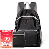 高尔夫（GOLF）双肩包男女可折叠电脑背包书包14英寸轻便户外旅行包旅游运动登山