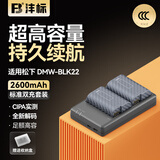 沣标（FB）DMW-BLK22松下S9微单相机锂电池S5二代DC-S5M2X GH5M2 GH6 GH7座充充电器备用电源配件通用BLF19E 【2电双充】电池*2+标准双充（2600mAh）