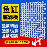 坤宁王*鱼缸底滤板滤材垫板网格板铺底造景垫底部专用龟缸晒台可拼接2片