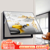瑞尚（RUISHANG） 现代简约电表箱装饰画配电箱遮挡画餐厅挂画电闸箱多媒体画壁画 石来运转F 60*40可覆盖（横50竖30）晶瓷面