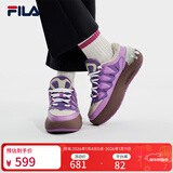 斐乐 斐乐官方女鞋CARROT摩登板鞋萝卜鞋休闲厚底鞋子女 浅桑葚紫/香槟棕色 F12W411201IPA 36.5