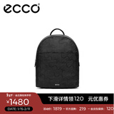 爱步（ECCO） 双肩包 轻奢牛皮大容量通勤背包9107797 黑色910779790000