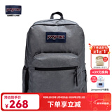 JANSPORT杰斯伯书包轻便双肩包男女旅行包简约背包电脑包学生校园 47LX81D深灰色-侧袋+隔层
