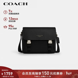 蔻驰（COACH）【品牌直供】新年礼物男士RACER中号单肩手提斜挎包黑色CU110