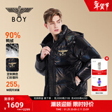 BOY LONDON【黑胶唱片】冬季幻彩短款无性别羽绒服N2891502 黑色N28915 M 偏大