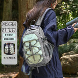 梵昇昱登山包旅行包户外双肩包男女爬山装备专业轻便背包可折叠徒步旅游 登山包【灰绿色小号】