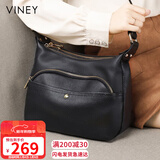 viney牛皮包包女包斜挎妈妈包中年轻奢单肩包生日新年礼物送女生女友