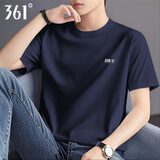 361°t恤男短袖衣服运动服饰篮球体恤夏季2025冰丝速干跑步男士健身装 深墨蓝-4 3XL