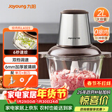 九阳（Joyoung）绞肉机家用 辅食机婴儿绞馅机 碎肉机多功能料理搅拌打蒜器电动 搅肉机2L S18-LA323 