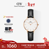 丹尼尔惠灵顿（DanielWellington）DW女士手表小众轻奢流金皮质石英腕表送女友新年礼物DW230