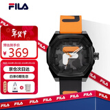 斐乐（FILA）手表男女中性老爹风潮流运动腕表学生硅胶手表 FLM38-6105-003
